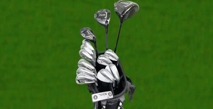 how to arrange golf clubs in bag