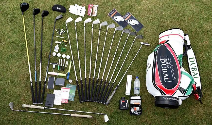 how to arrange golf clubs in bag